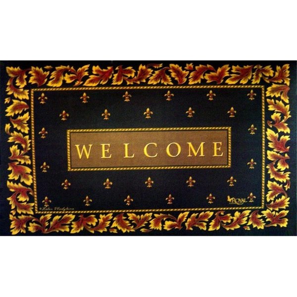 H2H Dm-36 Regal Fleur De Lis Door Mat H254123